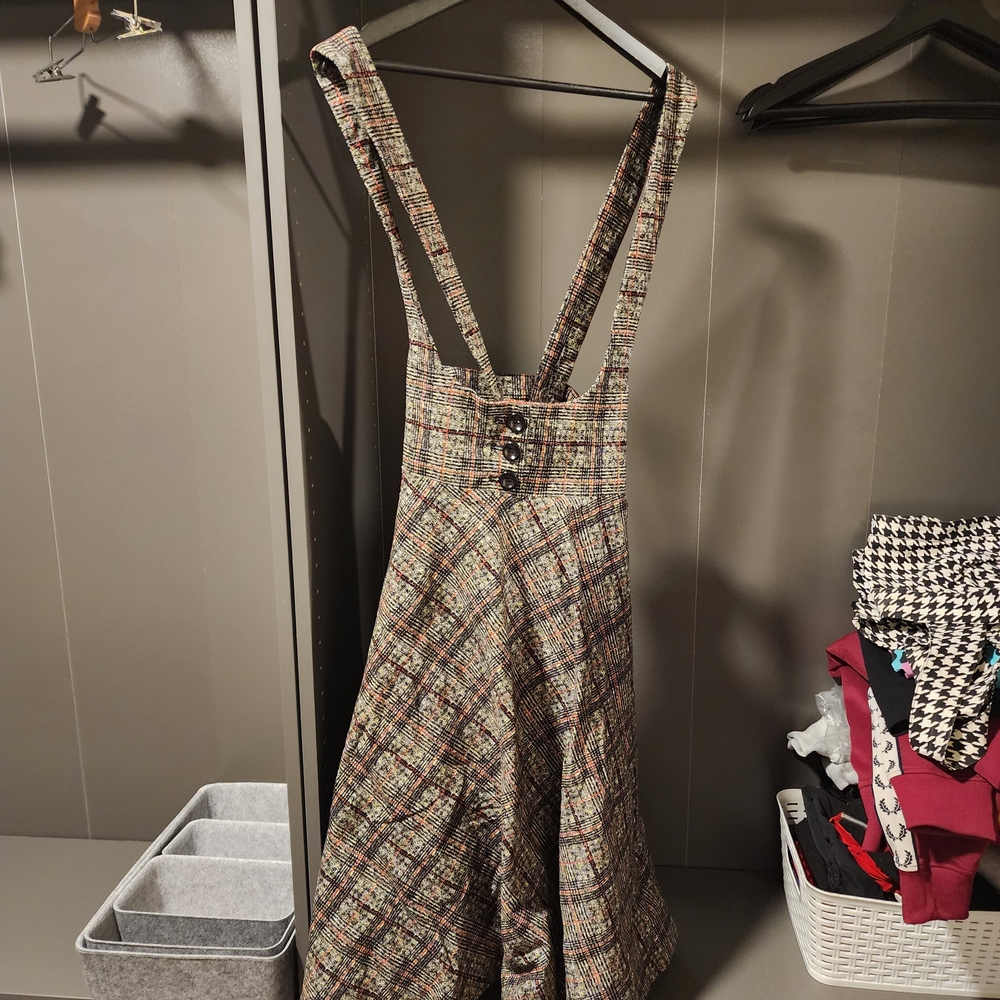 Collectif Multicolor Plaid Midi Dress